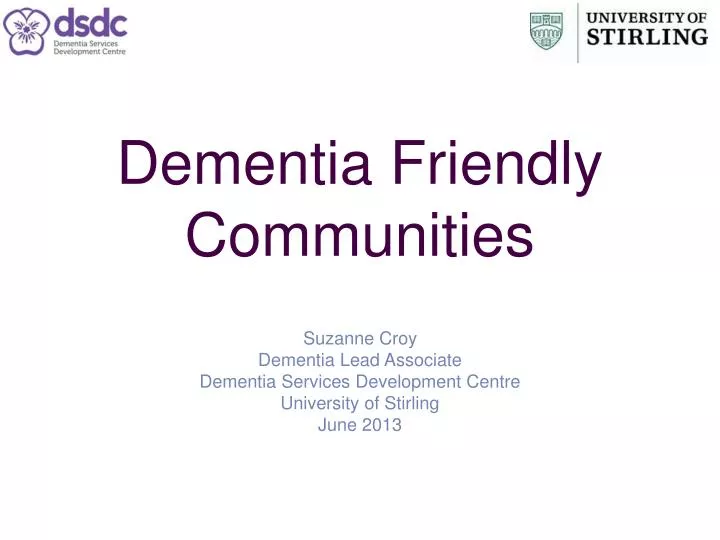 dementia friendly communities