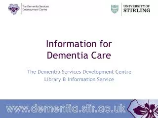 Information for Dementia Care