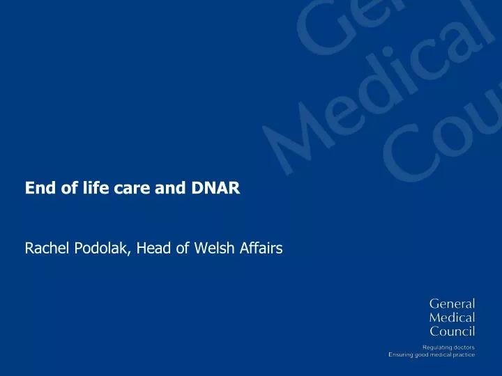 end of life care and dnar