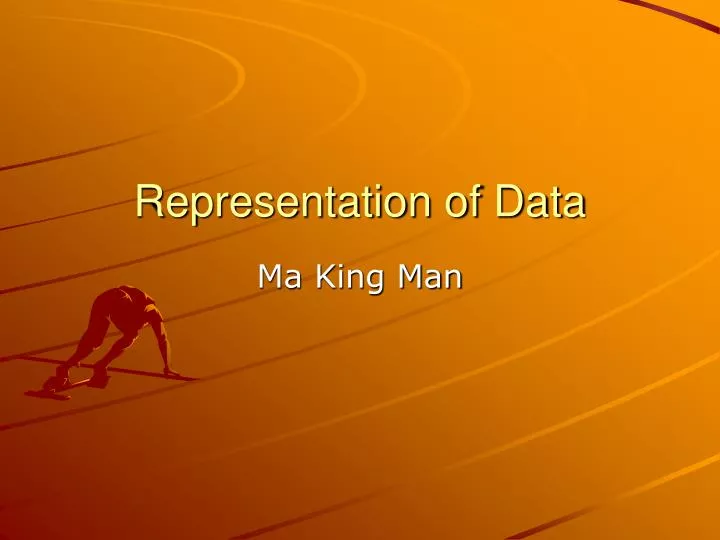 representation of data