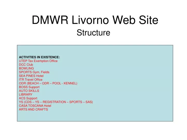 dmwr livorno web site