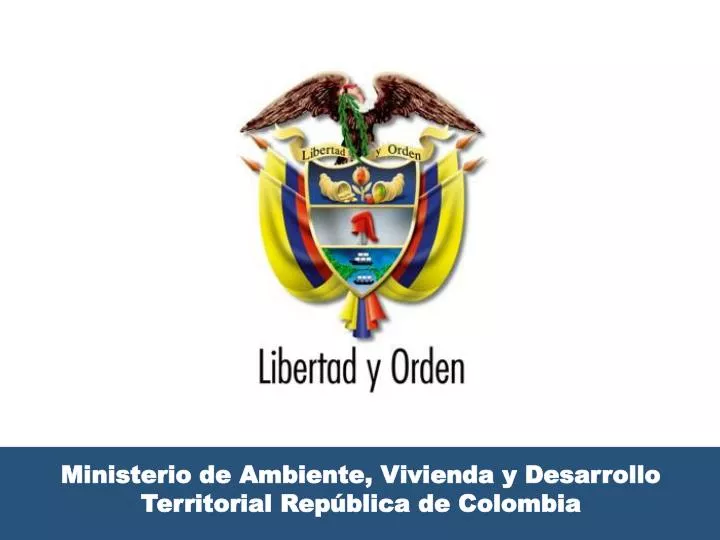 ministerio de ambiente vivienda y desarrollo territorial rep blica de colombia