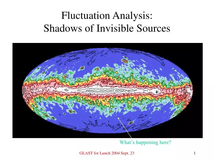 fluctuation analysis shadows of invisible sources