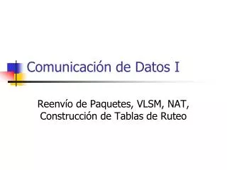 comunicaci n de datos i