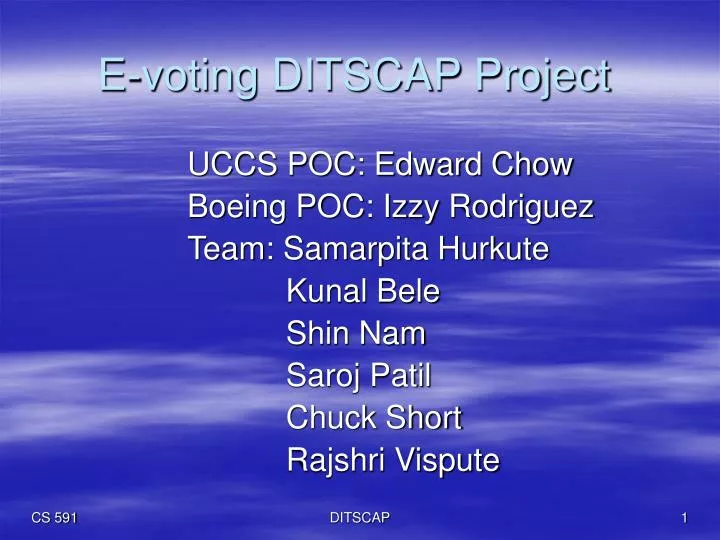 e voting ditscap project