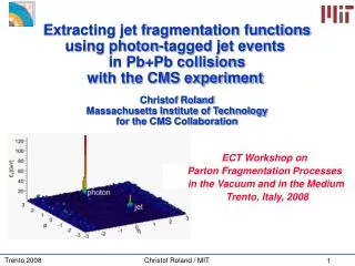 Christof Roland Massachusetts Institute of Technology for the CMS Collaboration