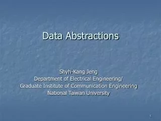 Data Abstractions