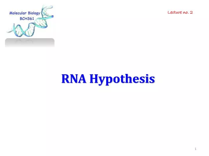 rna hypothesis