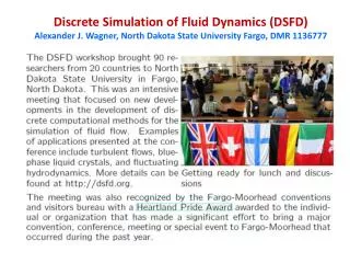 Discrete Simulation of Fluid Dynamics (DSFD)