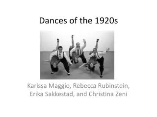 Dances of the 1920s