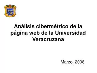 an lisis ciberm trico de la p gina web de la universidad veracruzana