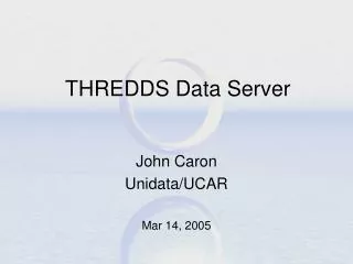 THREDDS Data Server