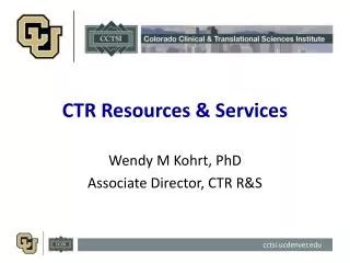 CTR Resources &amp; Services