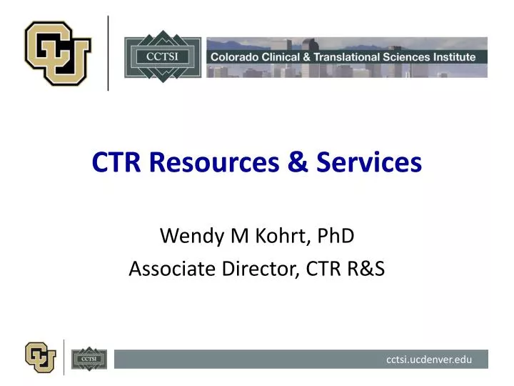 ctr resources services