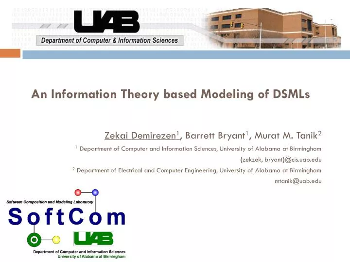 an information theory based modeling of dsmls