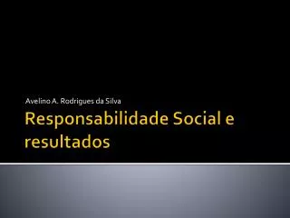 avelino a rodrigues da silva