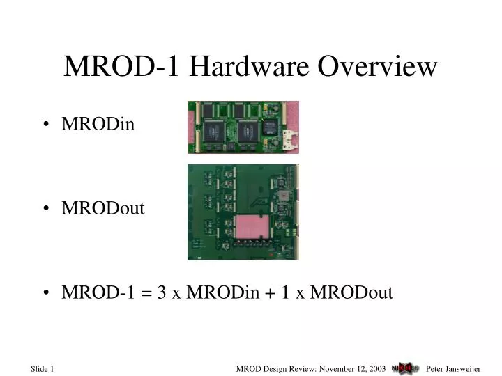 mrod 1 hardware overview