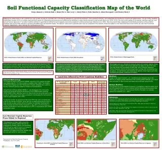 Soil Functional Capacity Classification Map of the World