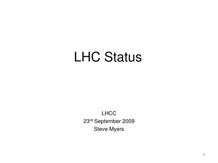 lhc status