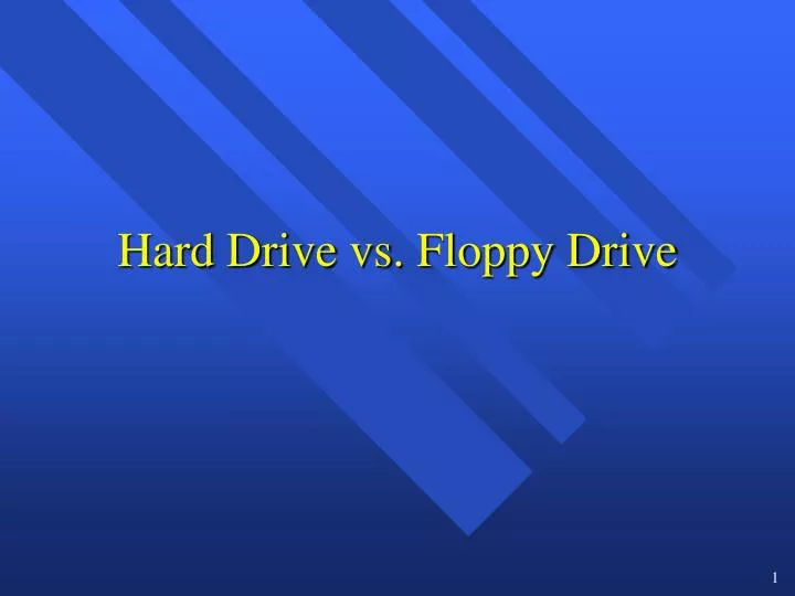 hard drive vs floppy drive