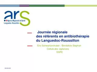 journ e r gionale des r f rents en antibioth rapie du l anguedoc roussillon