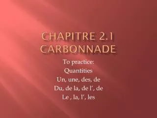 chapitre 2 1 carbonnade