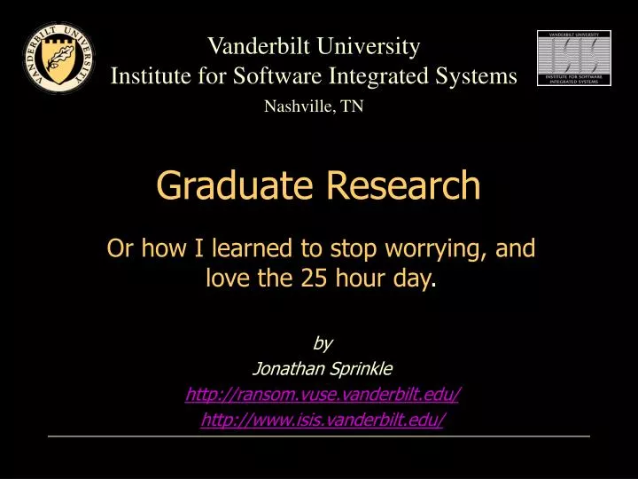graduate research