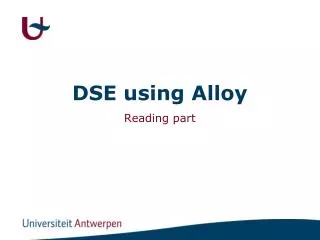 DSE using Alloy