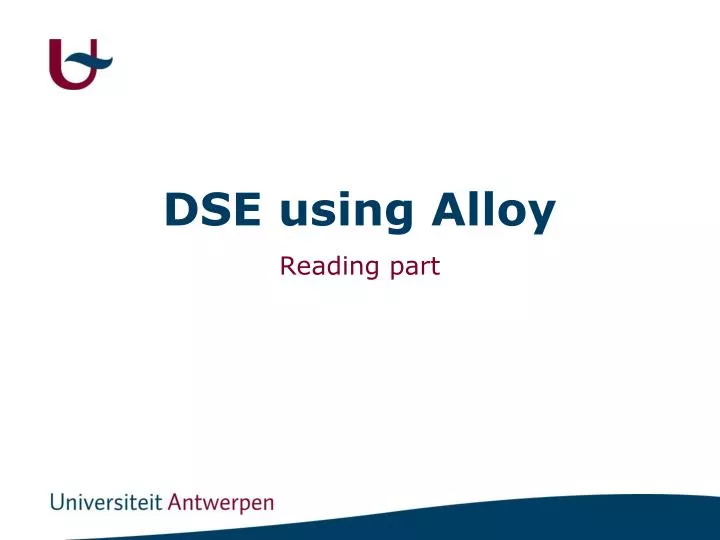 dse using alloy