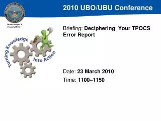 Briefing: Deciphering Your TPOCS Error Report