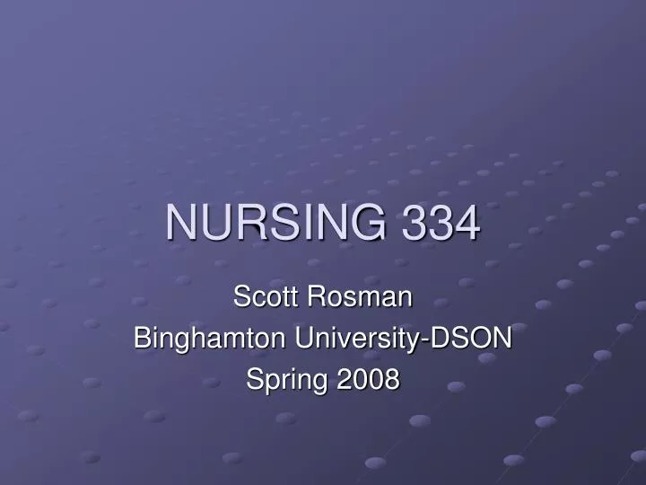 nursing 334