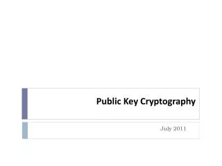 public key cryptography