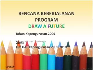 rencana keberjalanan program d r a w a f u t u r e