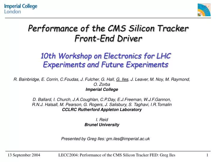 performance of the cms silicon tracker front end driver
