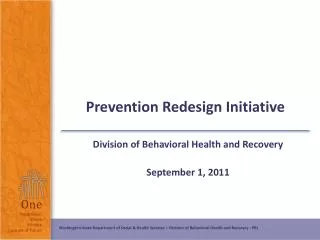 Prevention Redesign Initiative