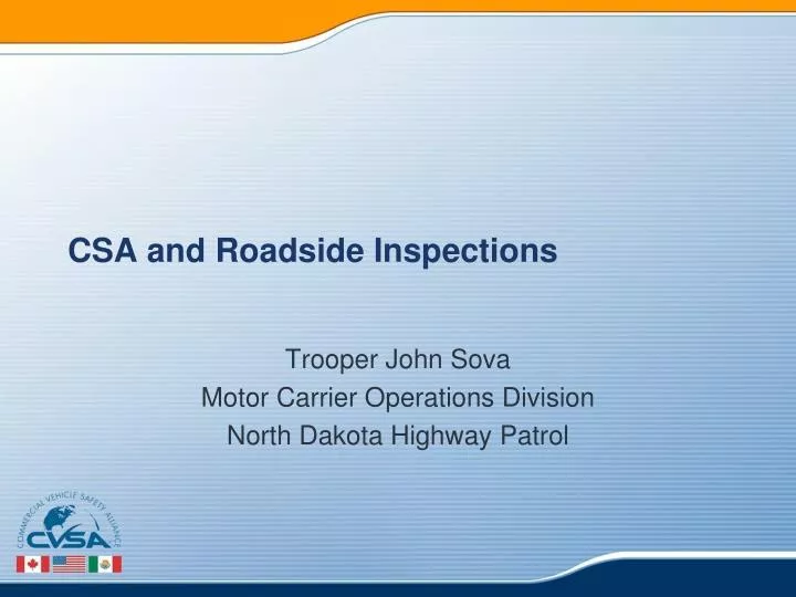 csa and roadside inspections