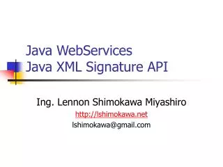 java webservices java xml signature api