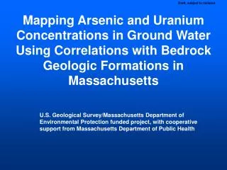 Appears to be arsenic on both sides of the Clinton Newbury fault