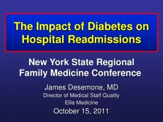 The Impact of Diabetes on Hospital Readmissions