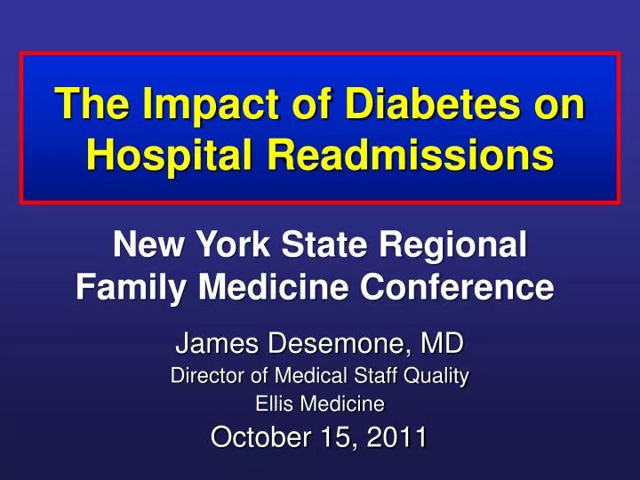 the impact of diabetes on hospital readmissions
