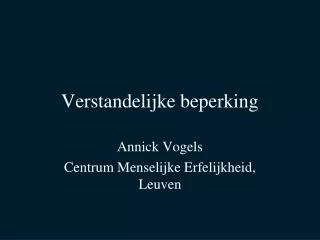 verstandelijke beperking