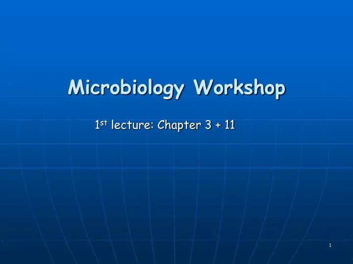 microbiology workshop