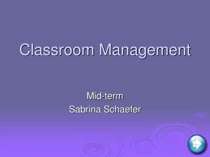 classroom management