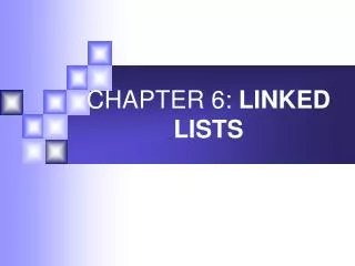 chapter 6 linked lists