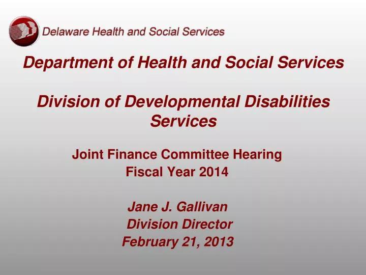 department of health and social services division of developmental disabilities services