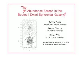 An Abundance Spread in the Bootes I Dwarf Spheroidal Galaxy?