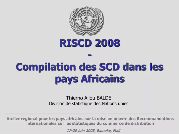 riscd 2008 compilation des scd dans les pays africains