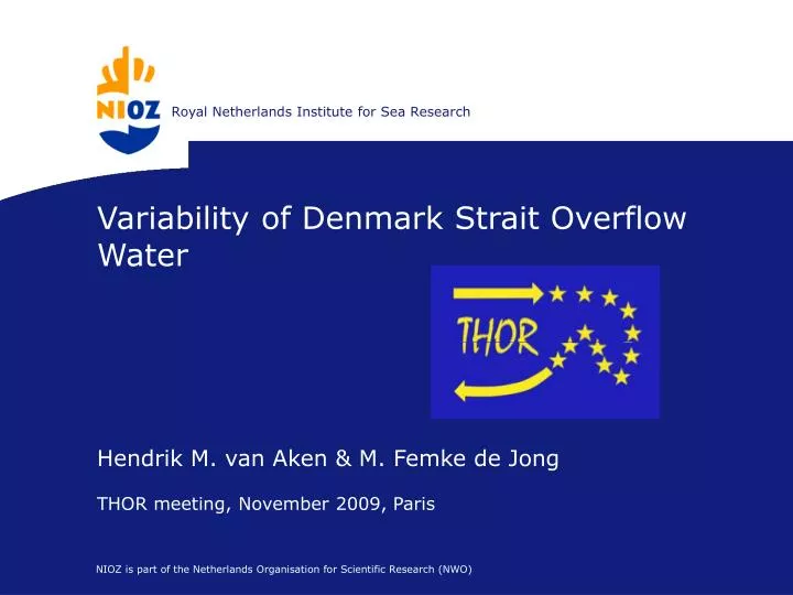 variability of denmark strait overflow water