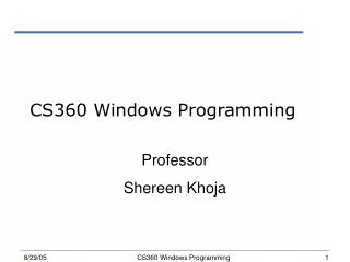 cs360 windows programming