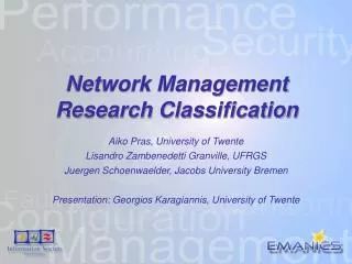 Network Management Research Classification